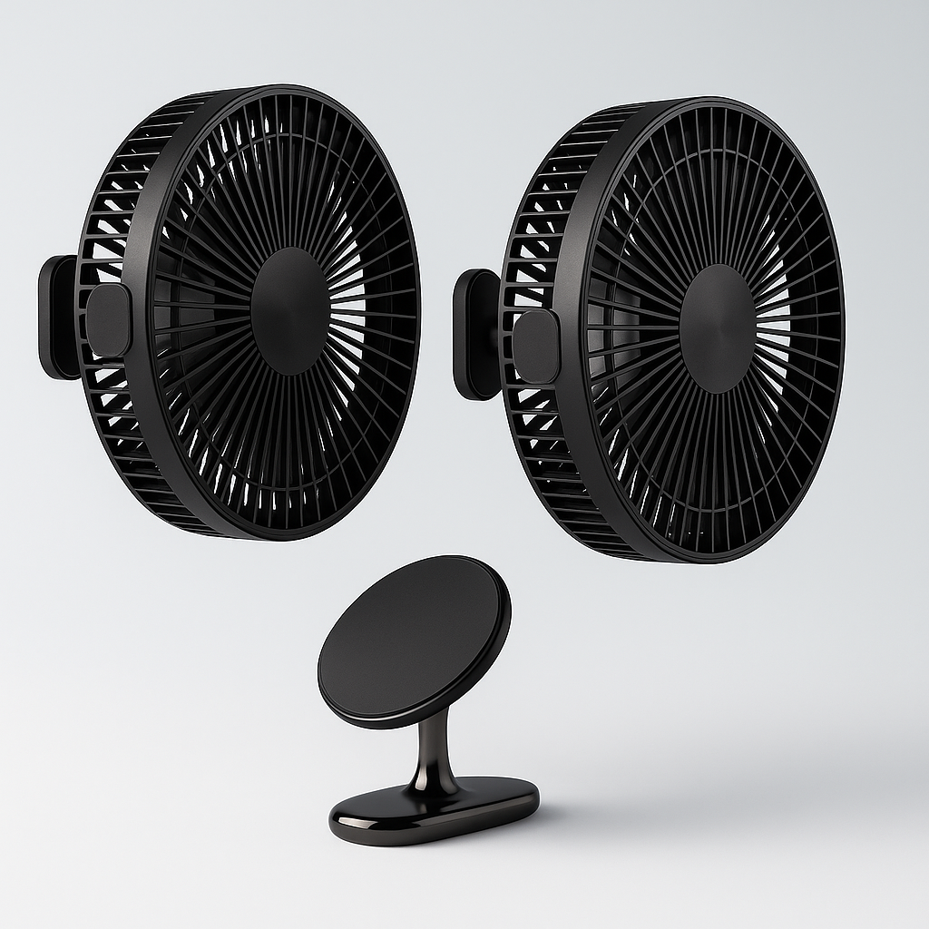 Ride-Ready Set — 2 Fans + Phone Mount