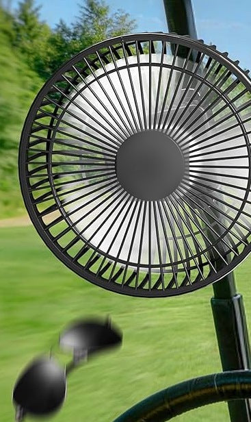 CaddyCool magnetic golf cart fan