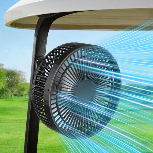 CaddyCool magnetic golf cart fan